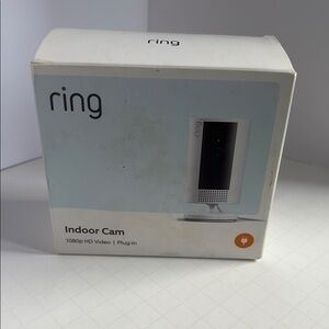 New Ring Indoor Cam with Black and White Finish